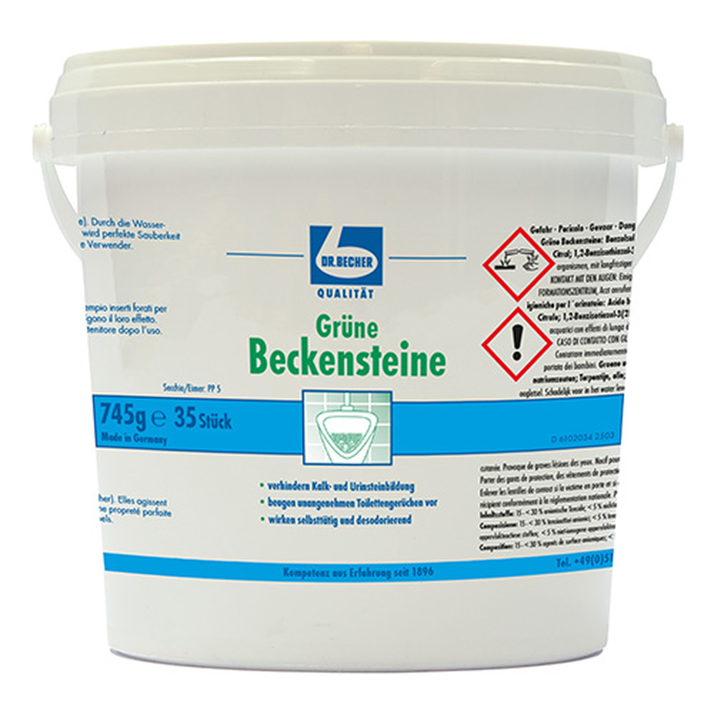 Papstar "Dr. Becher" Grüne Beckensteine Ø 3,5 cm · 2 cm in Sternform