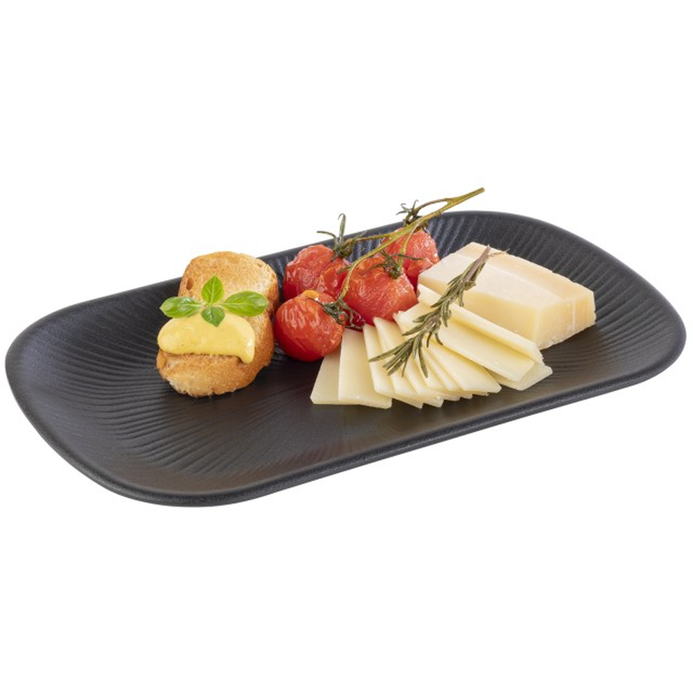 APS GN 1/4 Tablett -NERO- 26,5 x 16,2 cm, H: 2,5 cm
