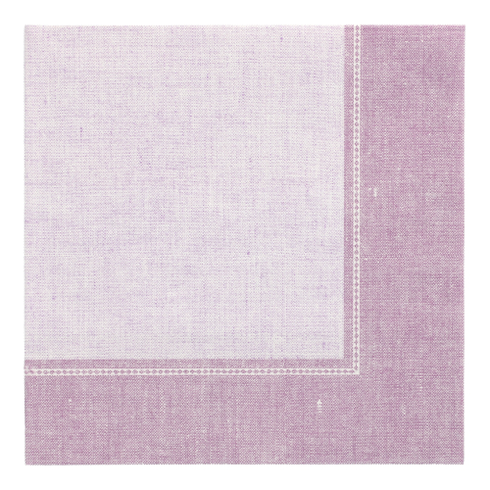 Papstar Servietten "ROYAL Collection" 1/4-Falz 40 cm x 40 cm flieder "Linum"