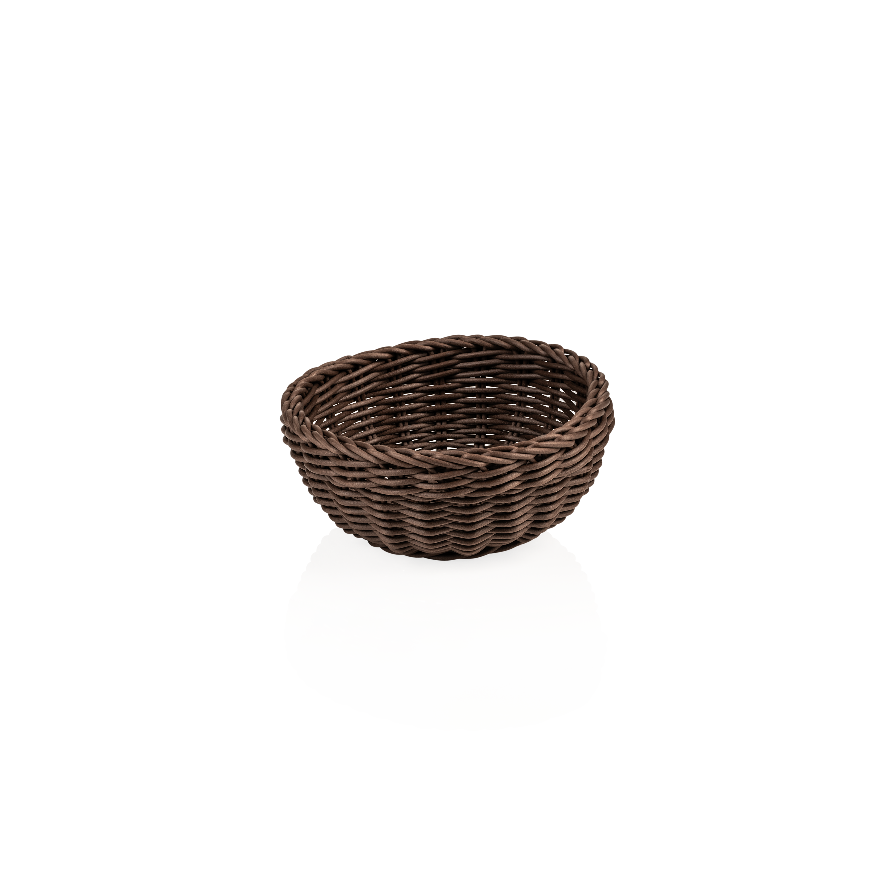 WAS Korb WEAVER PRO Tischkörbe, Ø 20 cm, Höhe 8 cm, braun, Polypropylen