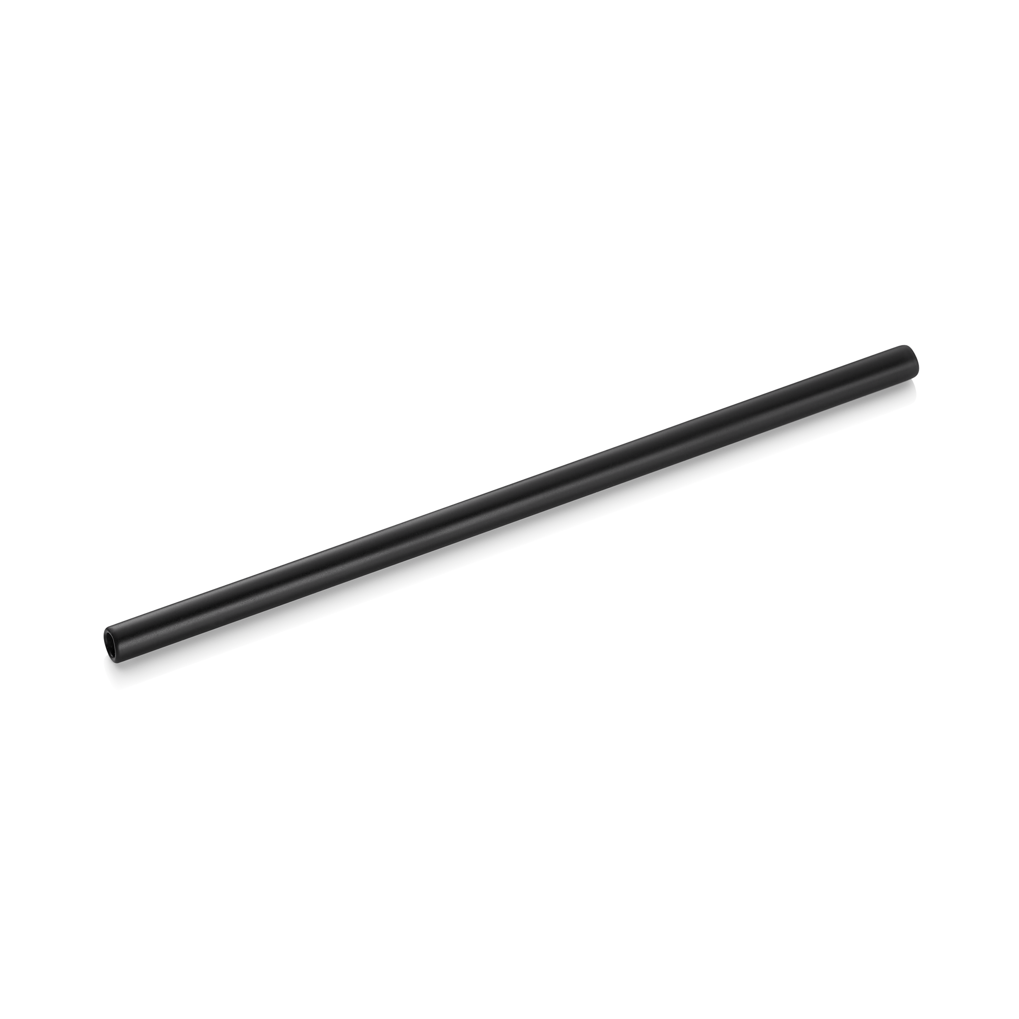 WAS Glastrinkhalm mit Bürste Set NOCTURN, 20 cm, Ø 8 mm, schwarz, Set á 50 Stück