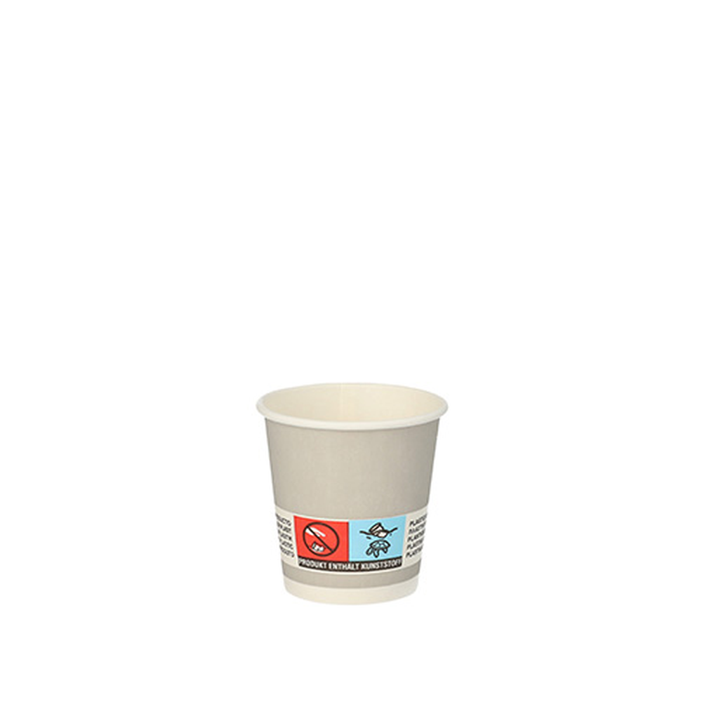 Papstar Trinkbecher, Pappe 5 cl Ø 5 cm · 5 cm silber "Shot"