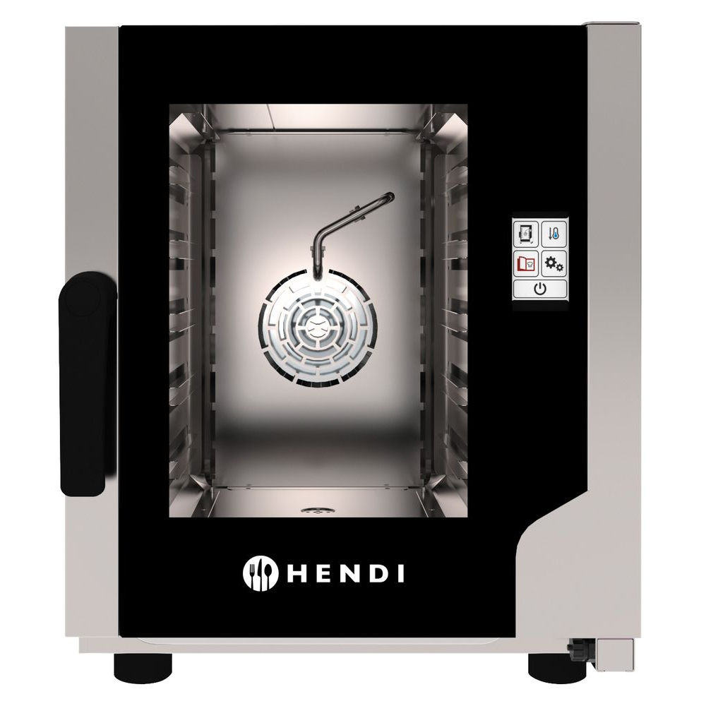 Backofen, Kompaktbackofen, Glasfenster, Hendi, Dampfgarer
