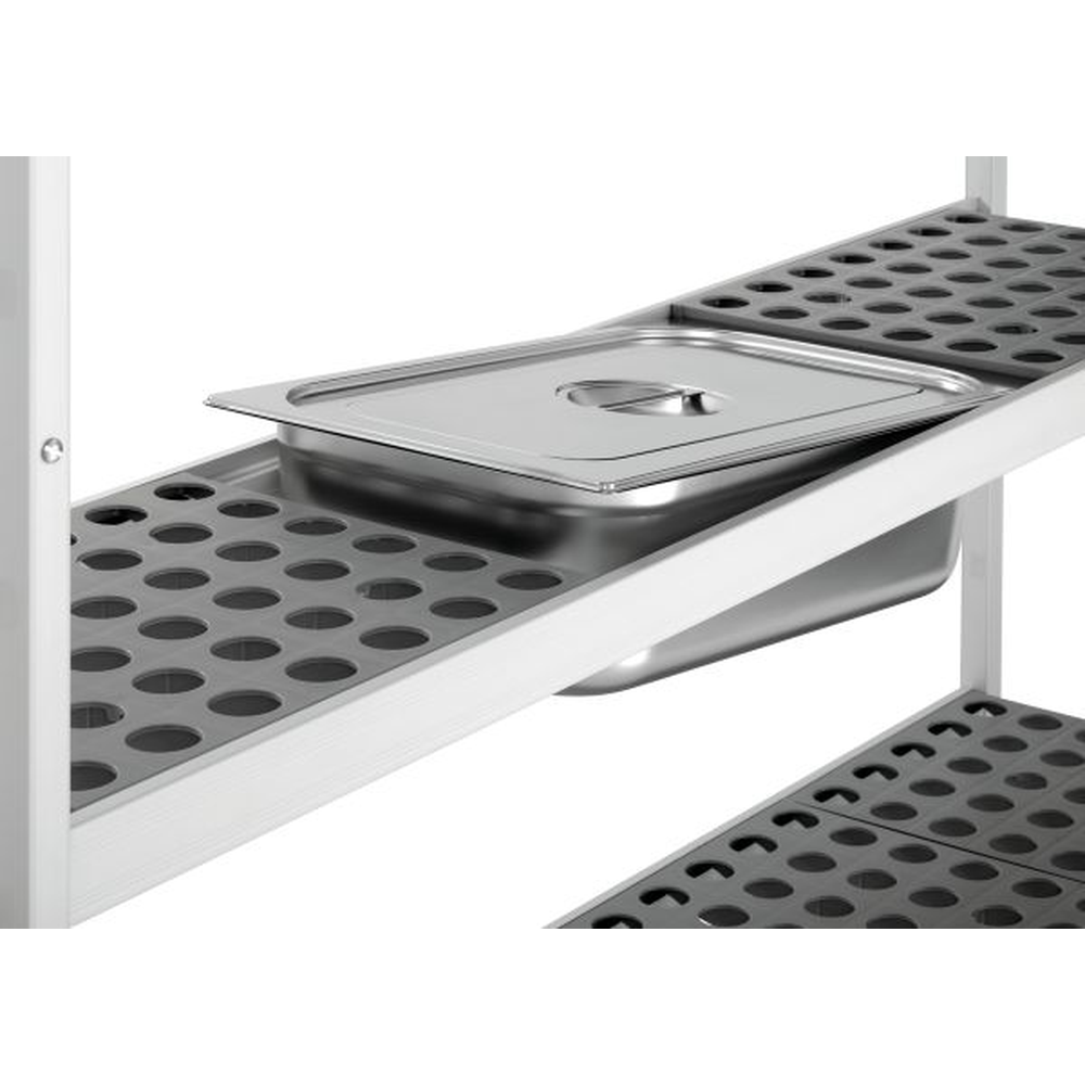 Bartscher Kit 3 Kühlzelle Standregal 1500x360x1800mm | Gastro Alu Regalsystem GN