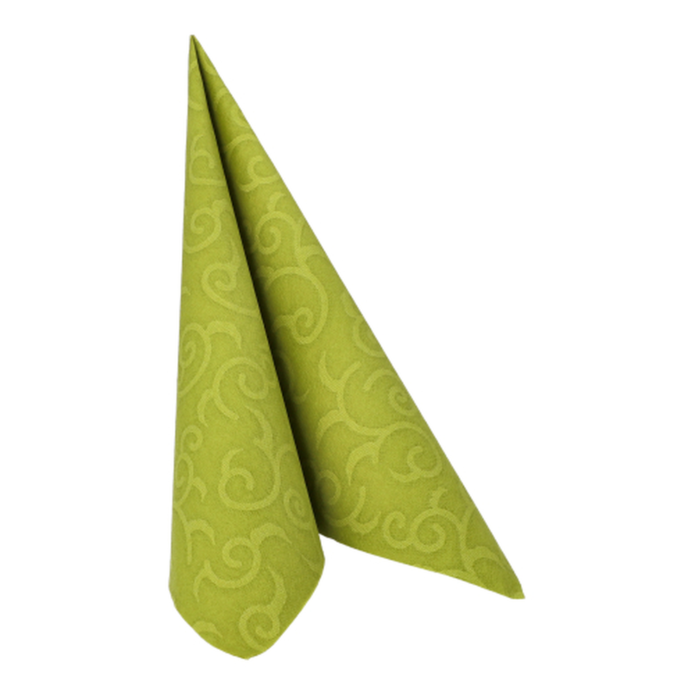 Papstar Servietten "ROYAL Collection" 1/4-Falz 40 cm x 40 cm olivgrün "Casali"