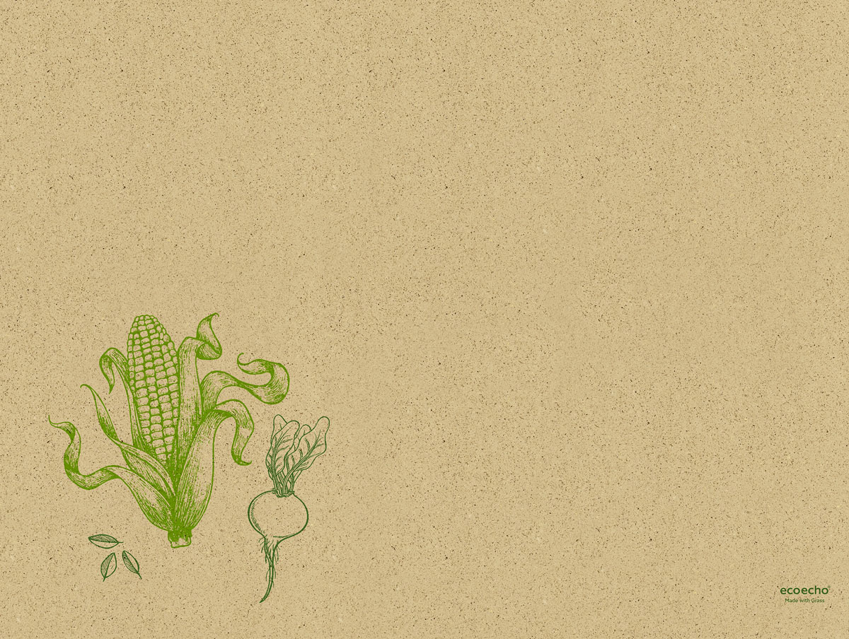 Duni Graspapier Tischset 30 x 40 cm Veggies