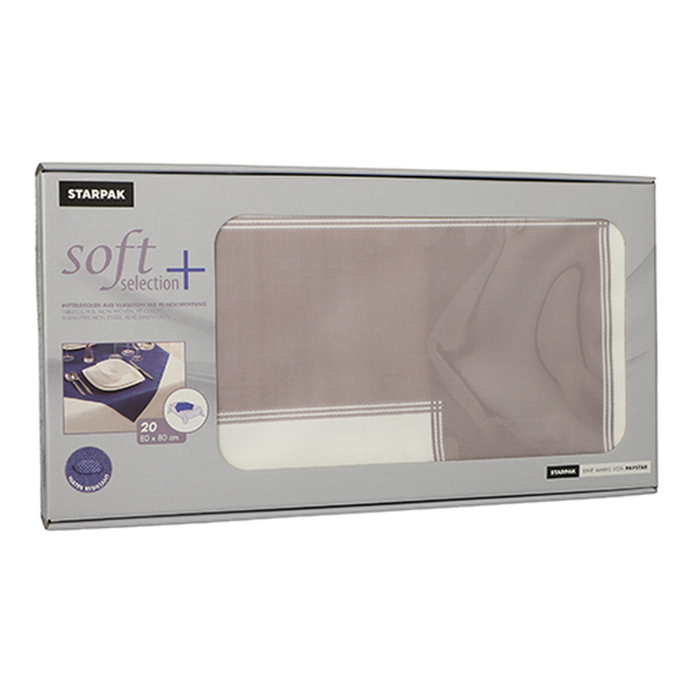 PAPSTAR Mitteldecken, stoffähnlich, Vlies soft selection plus 80 cm x 80 cm