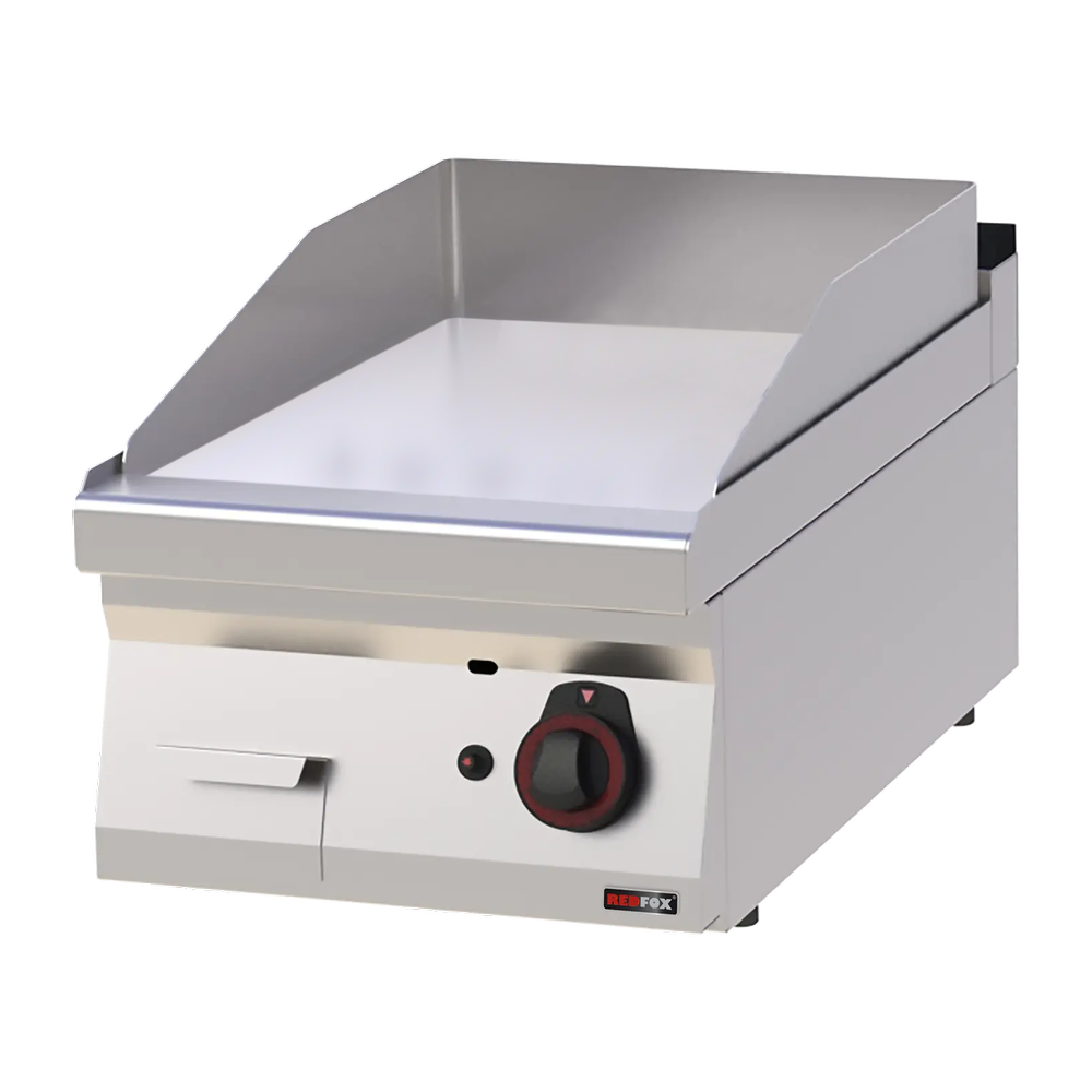 RM Gastro Grillplatte 40x51 Gas verchromt glatt ohne Unterbauten / REDFOX - FTHC