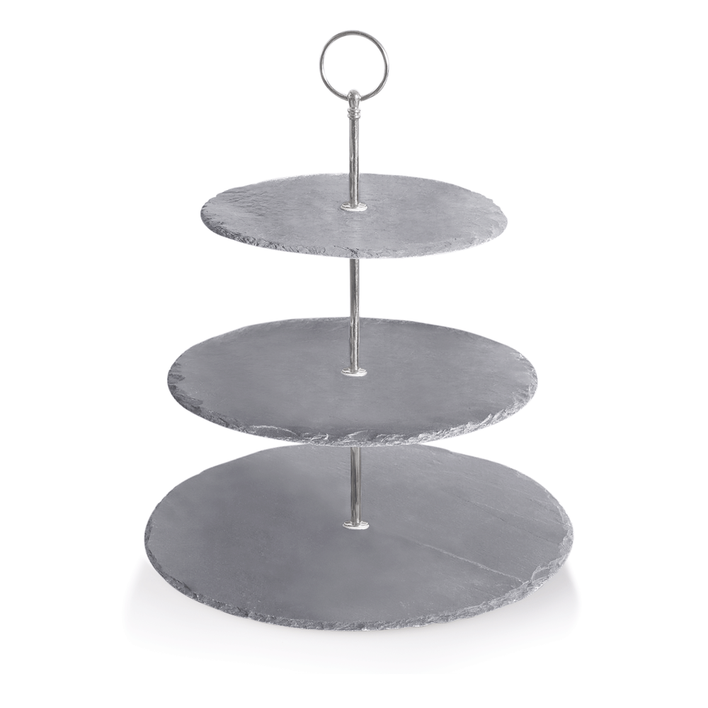 WAS Etagere SLATE LINE, 3-stufig, Höhe 34 cm, Naturschiefer