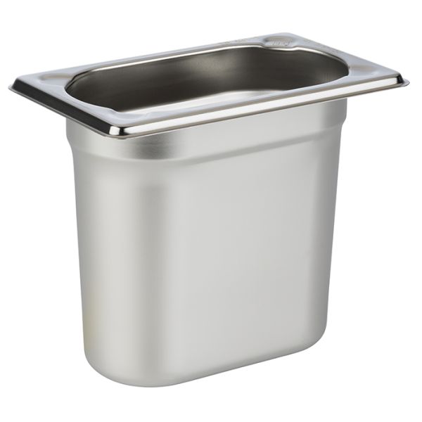 APS GN 1/9 Behälter 17,6 x 10,8 cm, Tiefe: 150 mm , Edelstahl, 1,5 Liter