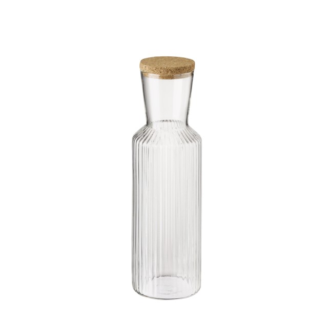 APS Glaskaraffe -LINES-            Ø 9 cm, H: 27,5 cm, 1 Liter