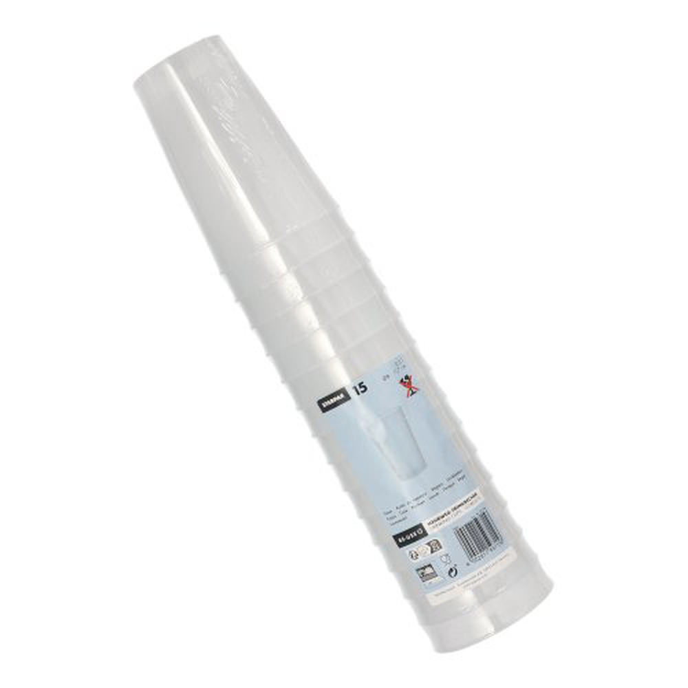Papstar Mehrweg-Trinkbecher PP 0,3 l Ø 8 cm · 11,7 cm transluzent extra stabil