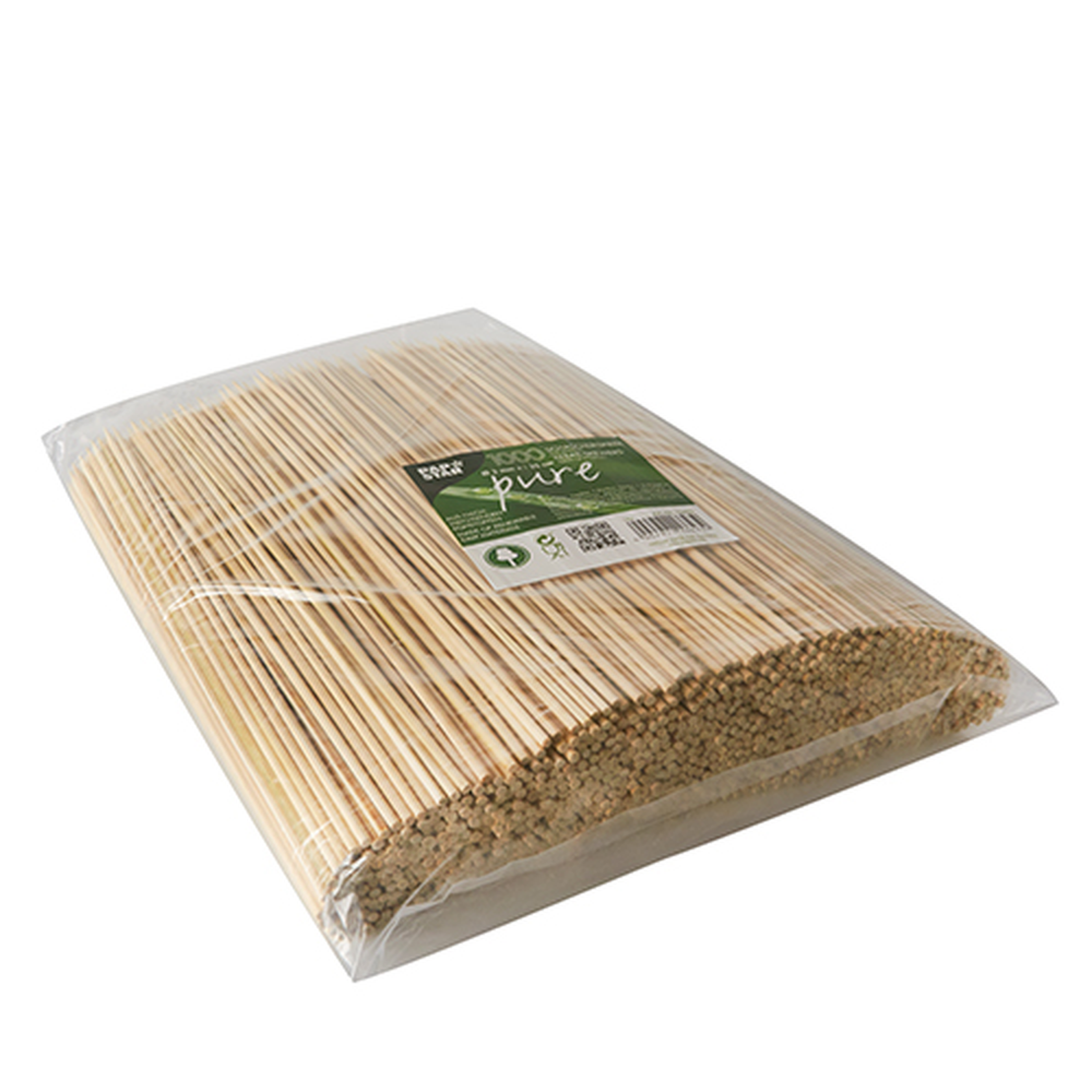 Papstar Schaschlikspieße, Bambus "pure" Ø 3 mm · 25 cm