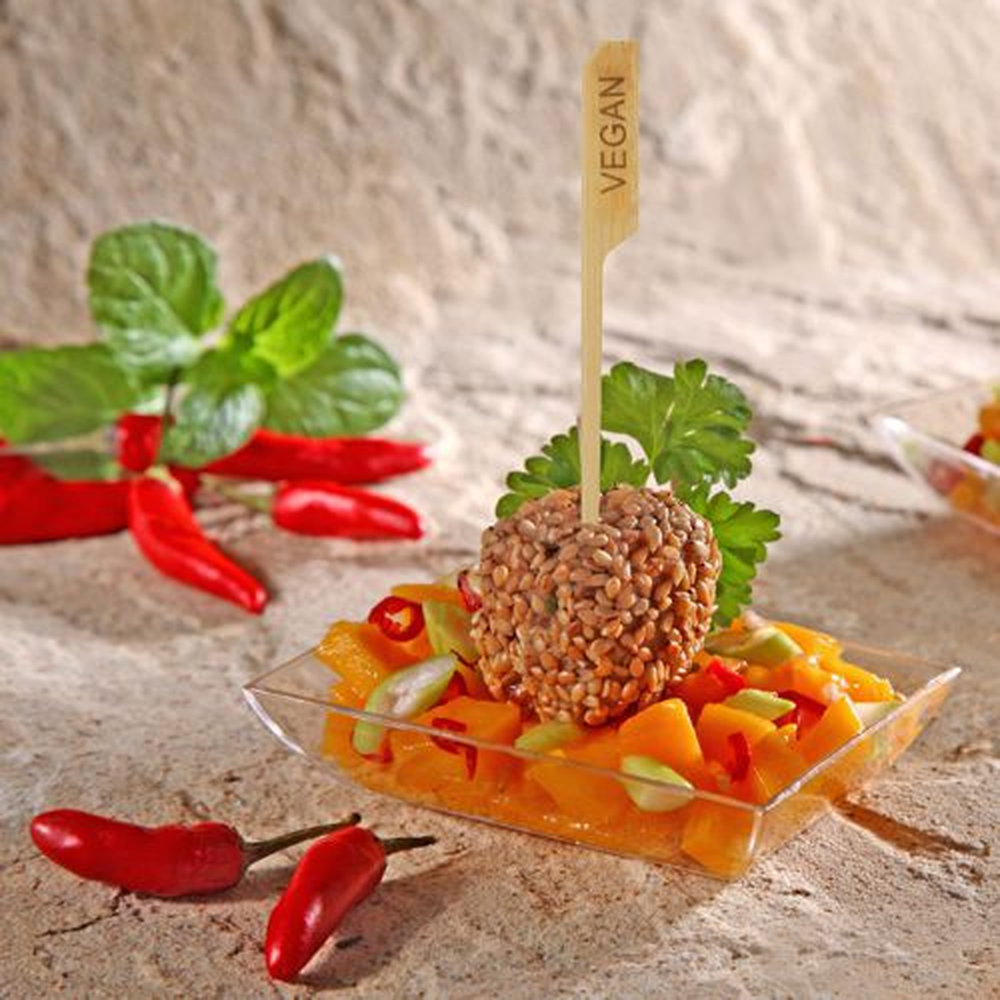 Papstar Fingerfood - Spieße "pure" 12 cm "VEGAN"