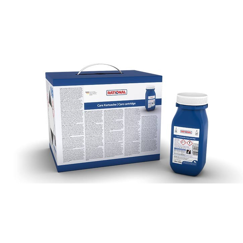 care cartridge, cartridge box, blauer behälter, medizinische Versorgung, aufkleber etikett