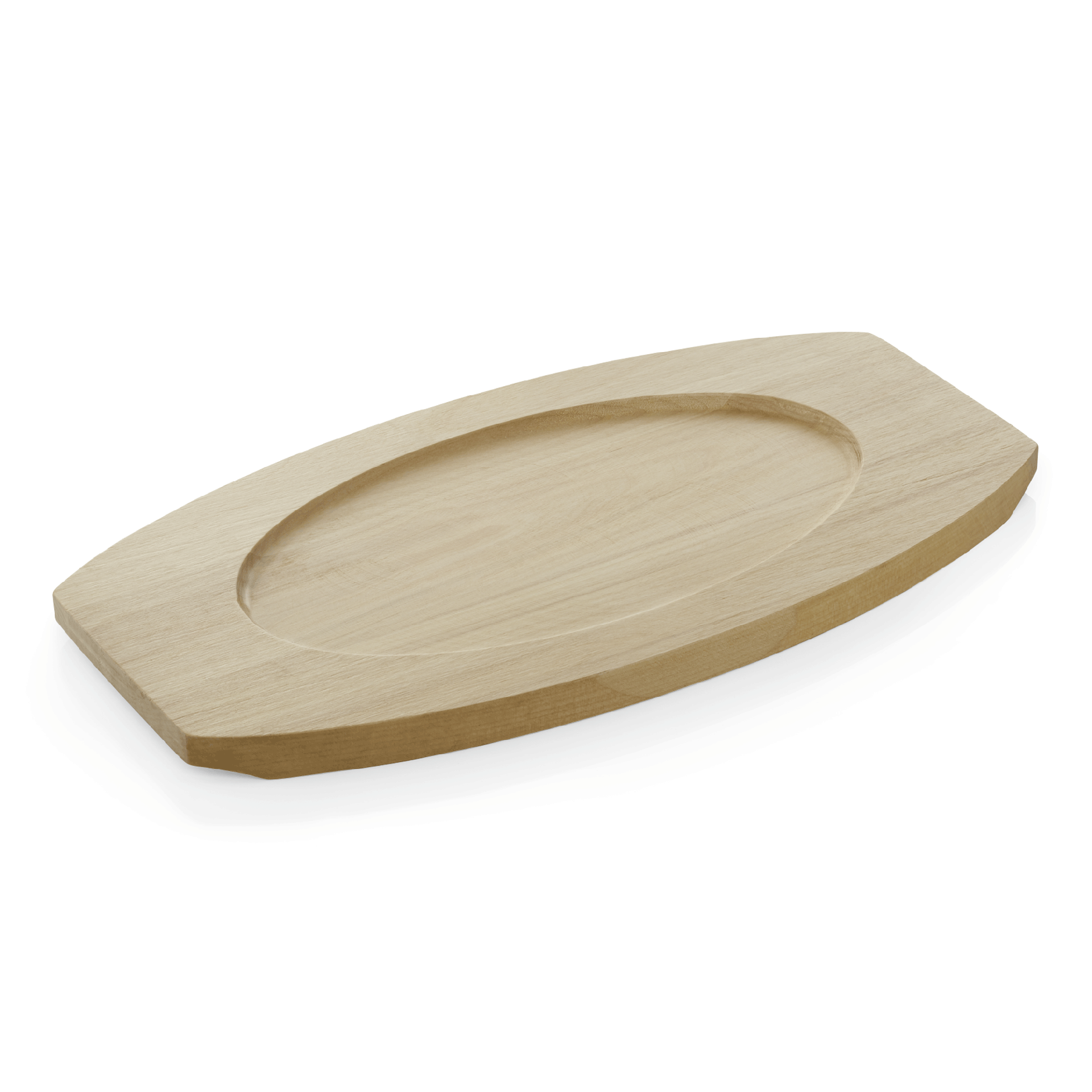 WAS Ersatzuntersetzer für Servierpfanne 3521 300, Holz Cast Iron 35
