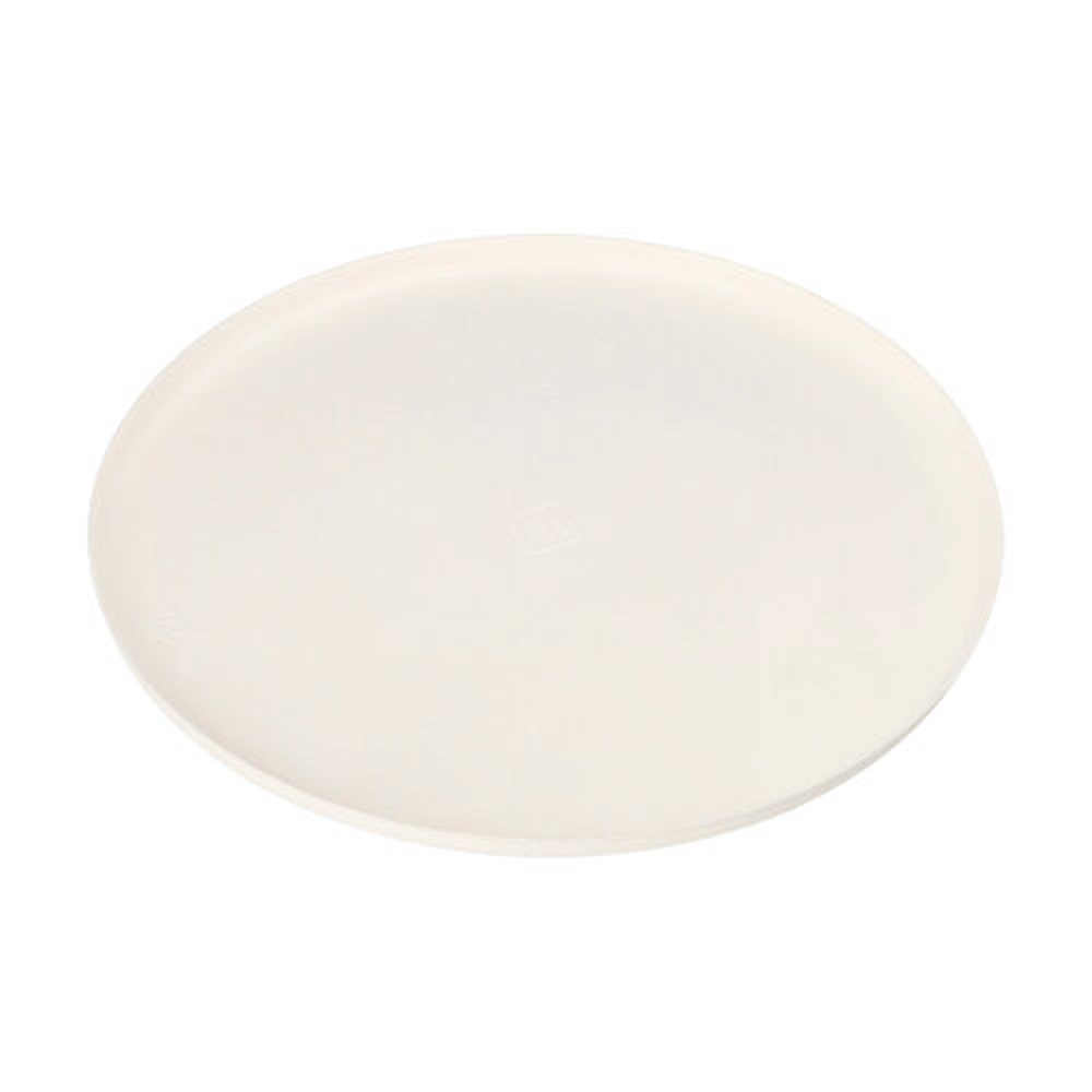 Papstar Teller Zuckerrohr "pure" rund Ø 22 cm · 1 cm weiss "Cella"