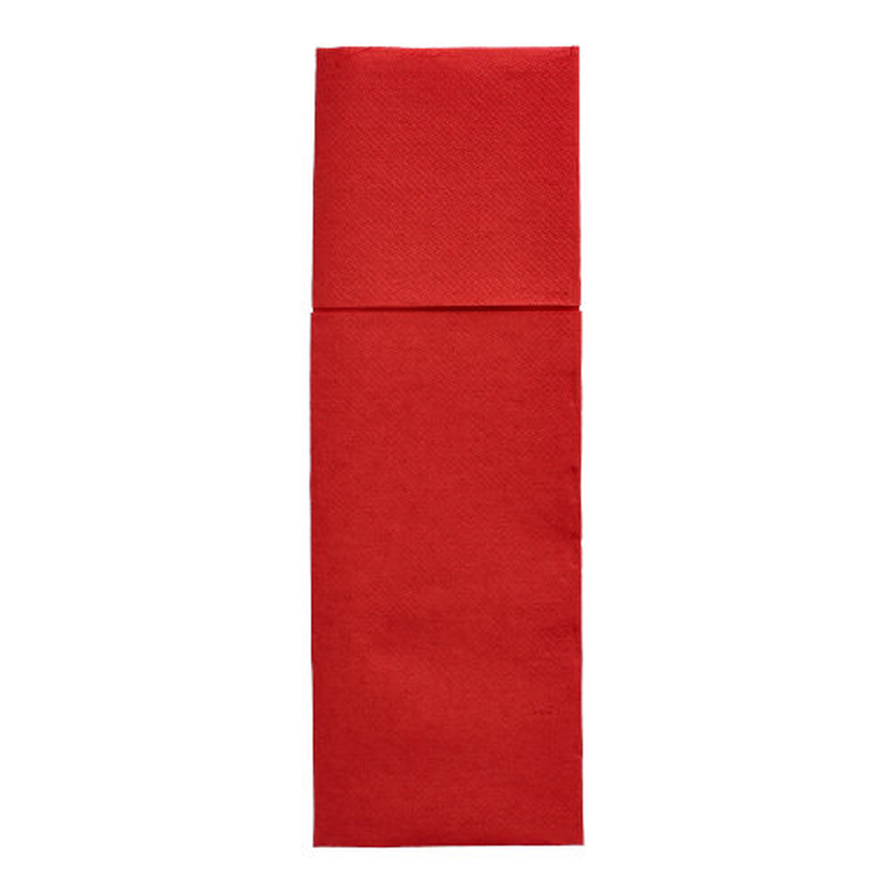 Papstar Servietten "DAILY Collection" 48 cm x 30 cm bordeaux mit Besteckfalz