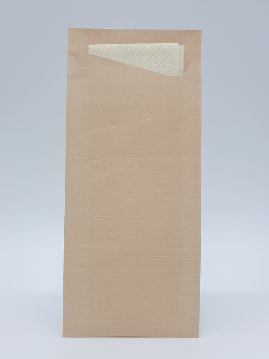 Duni Sacchetto Zelltuch 190 x 85 mm nature/cream