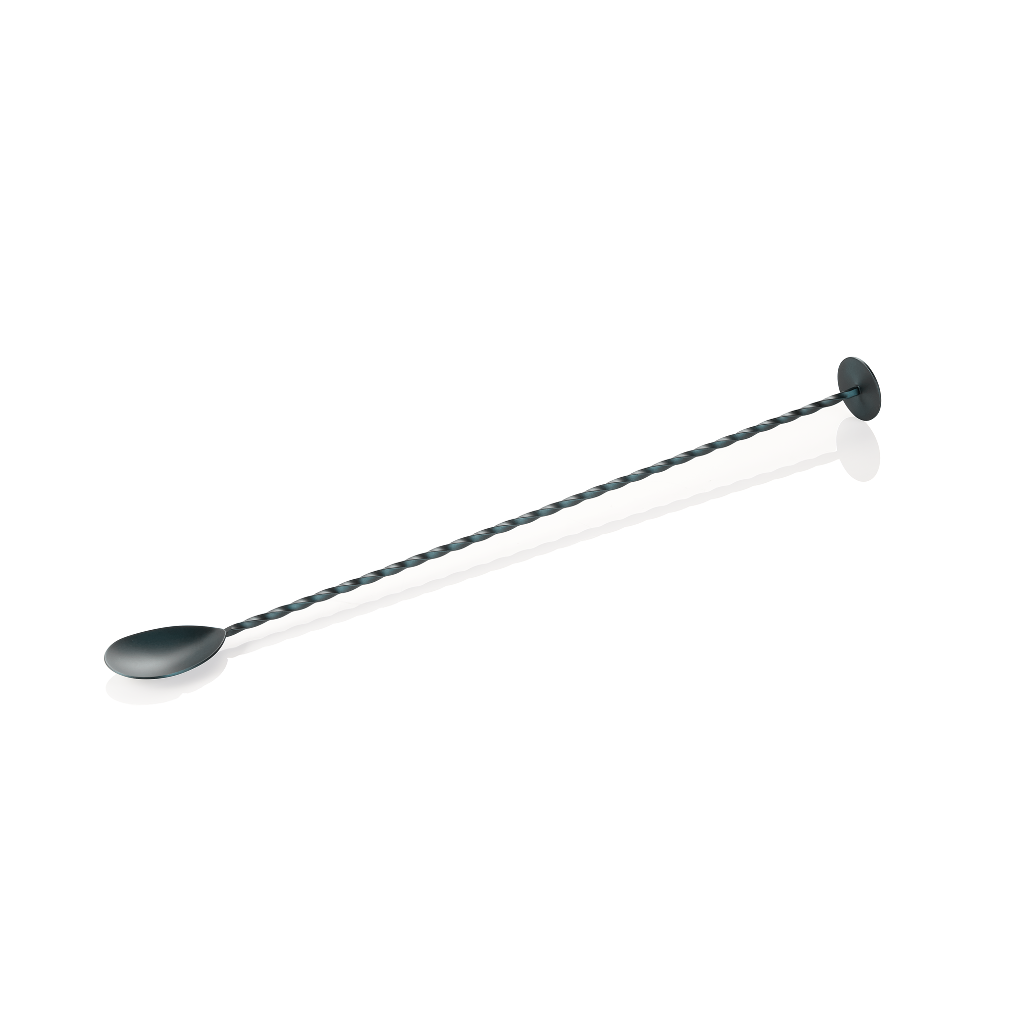 WAS Barlöffel Twisted NOCTURN, mit Stößelende, 33,5 cm, blau matt - HLC, Chromni