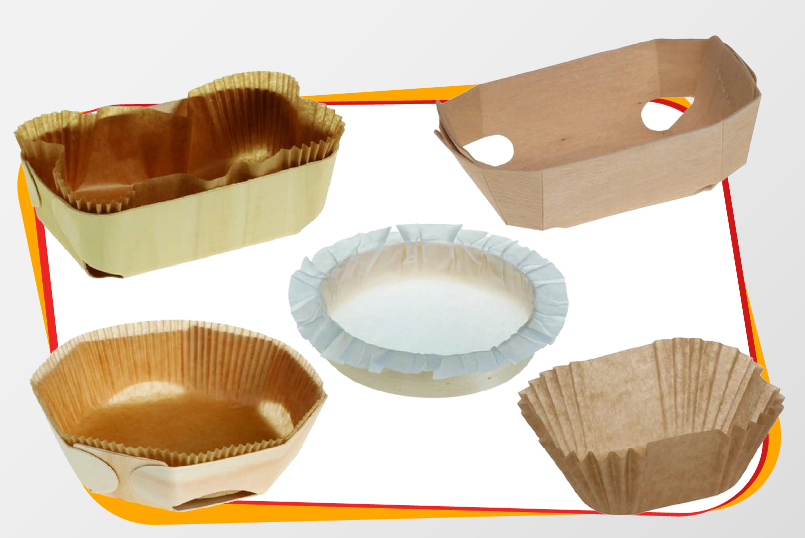 Papier-Backförmchen, Cup-Liner, Papierbackförmchen, Essensbecher, Kuchenförmchen