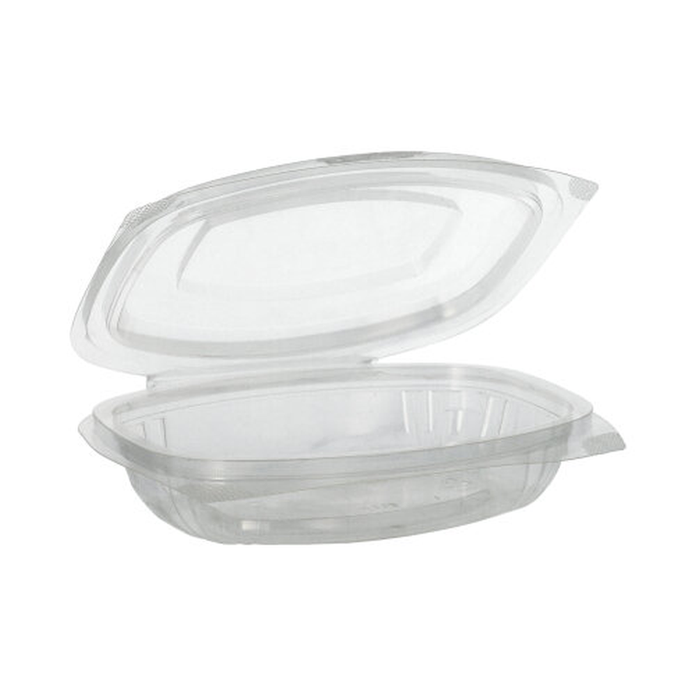 PAPSTAR Feinkost- und Salatschalen mit Klappdeckeln, PLA pure 250 ml 3,1 cm