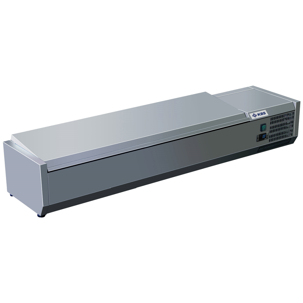KBS Kühlaufsatz mit CNS- Deckel 6 x GN 1/3