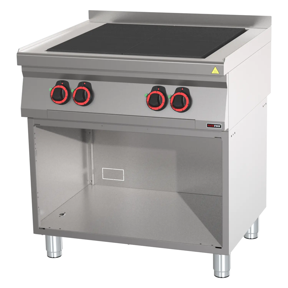 RM Gastro Herd elektrisch mit 4 Glühplatten Unterbau / REDFOX - SPL 70/80 E