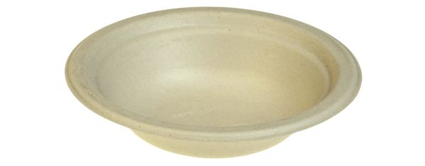 Pacovis Bowle Zuckerrohr nature, mit, Rand, 400ml, Ø18x4c
