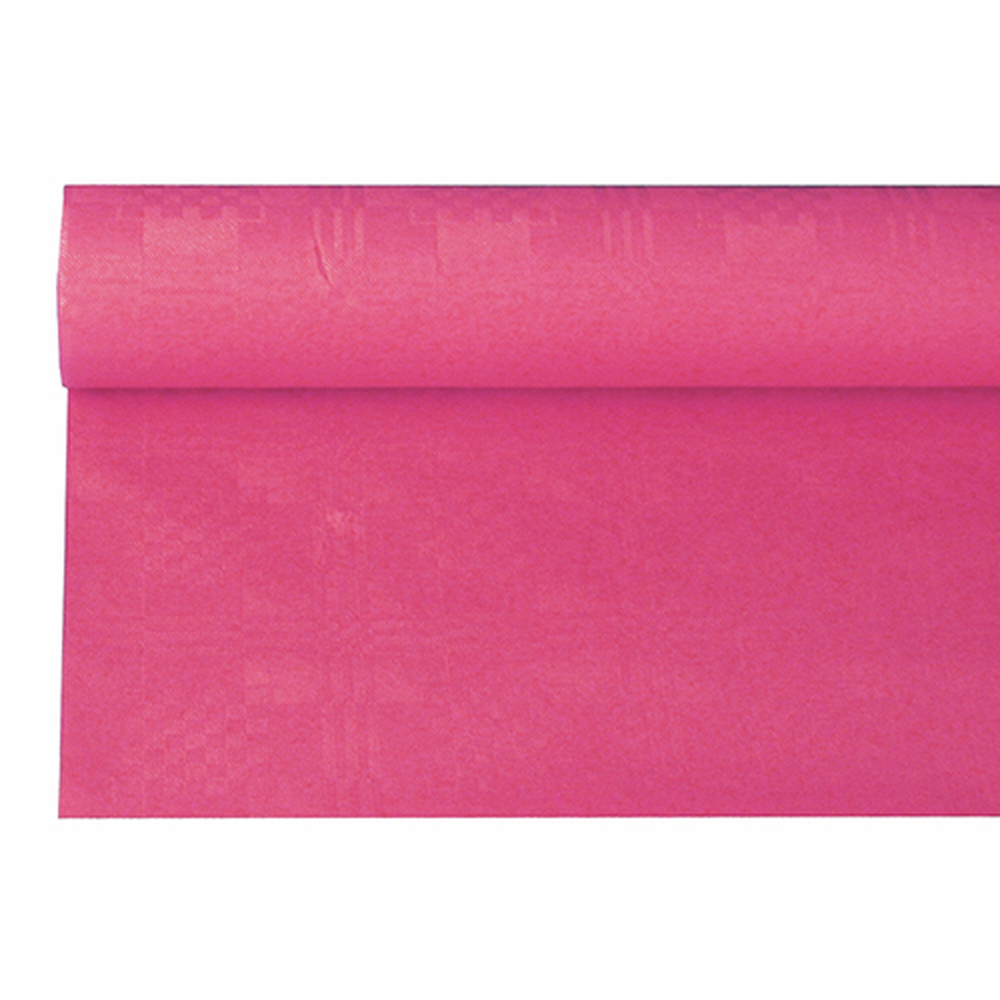 Papstar Papiertischtuch mit Damastprägung 6 m x 1,2 m fuchsia