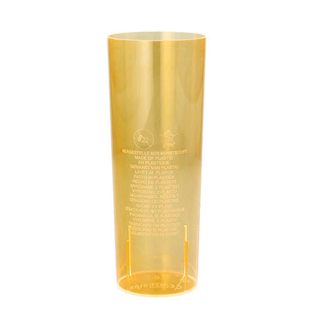 Papstar Gläser für Longdrinks, PS 0,3 l Ø 5,85 cm · 15,2 cm orange