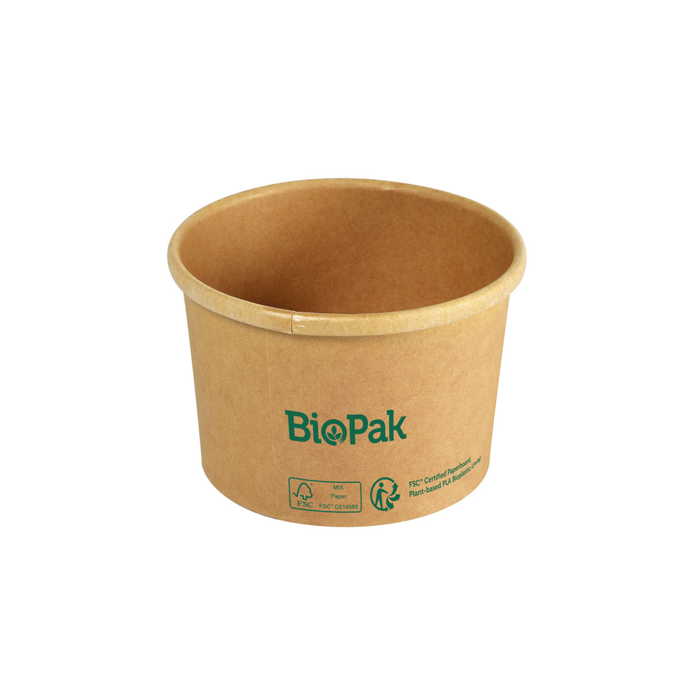 Duni Bowl Ronda SHORT Karton/PLA Braun 240ml 90 x 90 x 60 mm