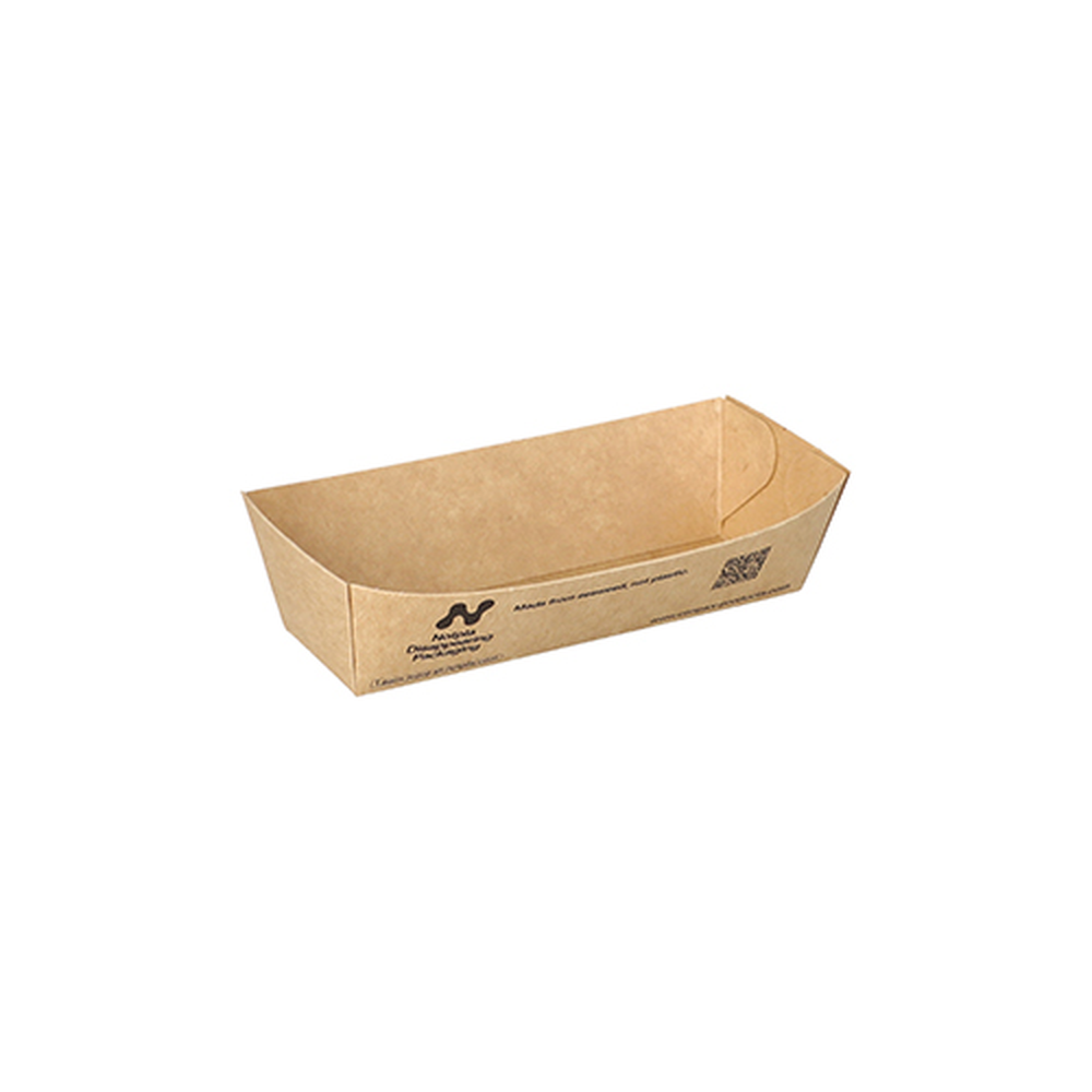 Papstar Snacktrays, Pappe "NOTPLA" 3 cm x 3,3 cm x 10,5 cm braun