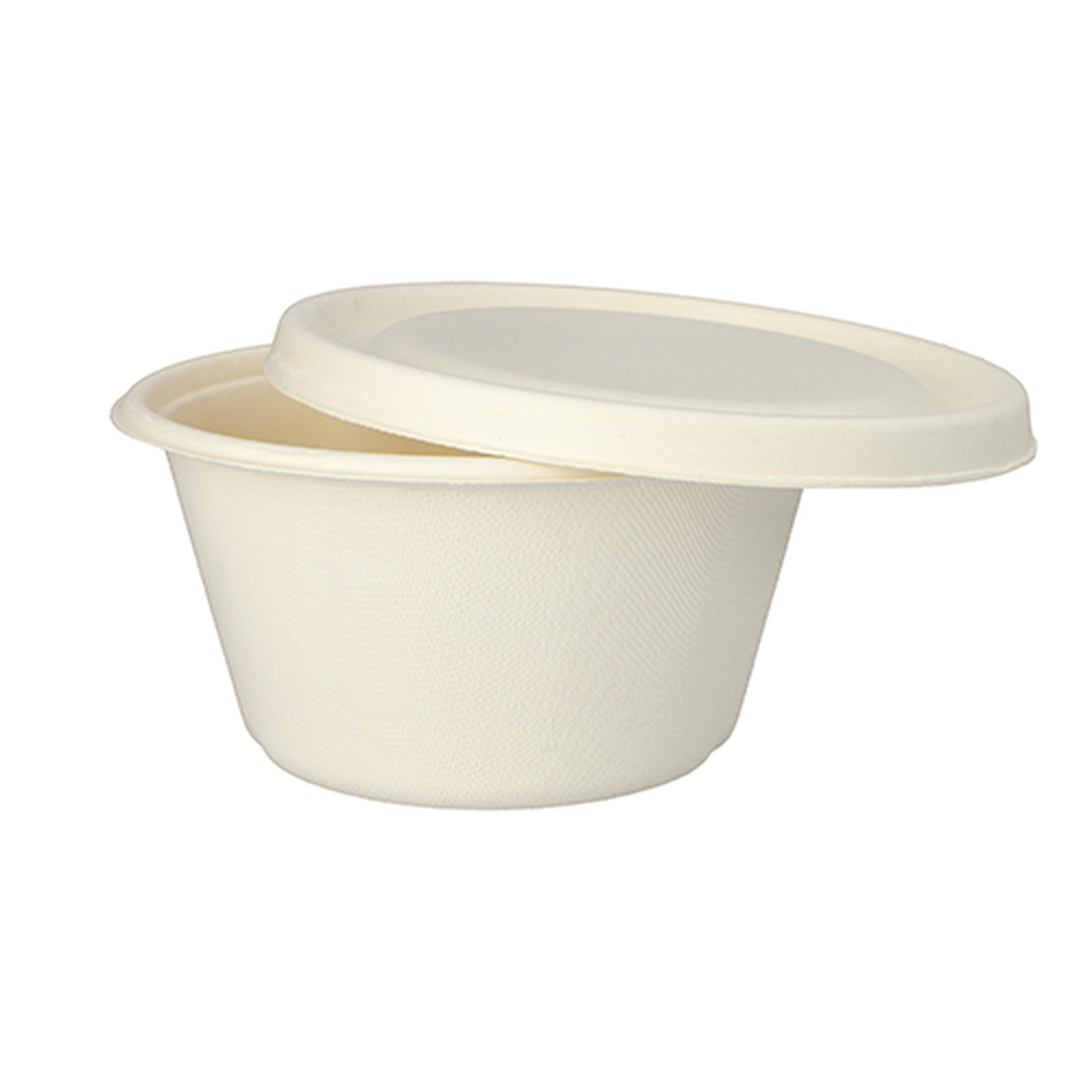 Papstar Schalen, Zuckerrohr "pure" 1000 ml Ø 17 cm · 8,4 cm weiss