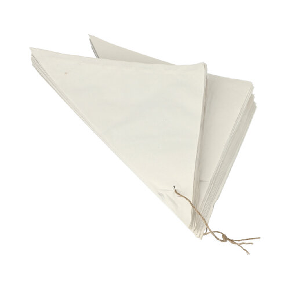 PAPSTAR Spitztüten, Cellulose, gefädelt 19 cm x 18,5 cm x 26,5 cm weiss Fül