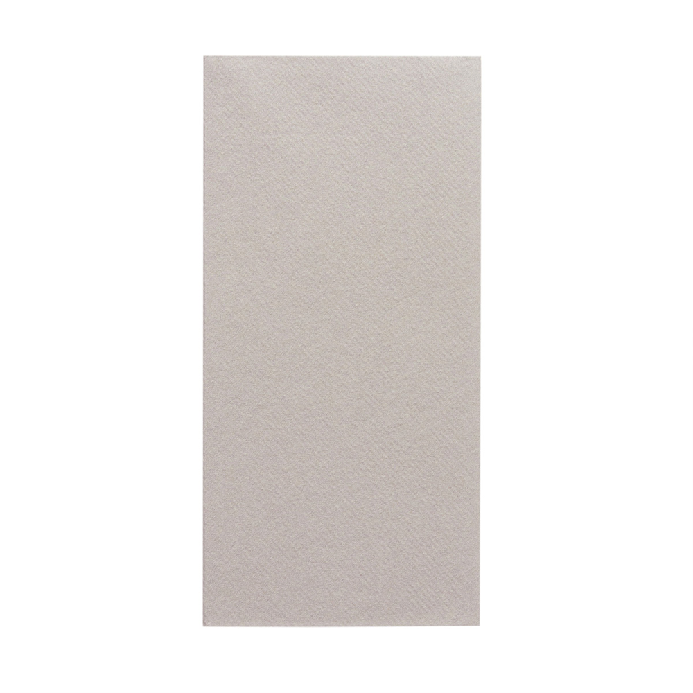 Mank Serviette Basic beige grey 40 x 40 cm 1/8 Falz