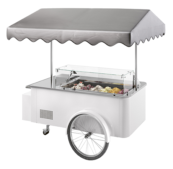 Nordcap Speiseeiswagen CARRETTINO WEISS