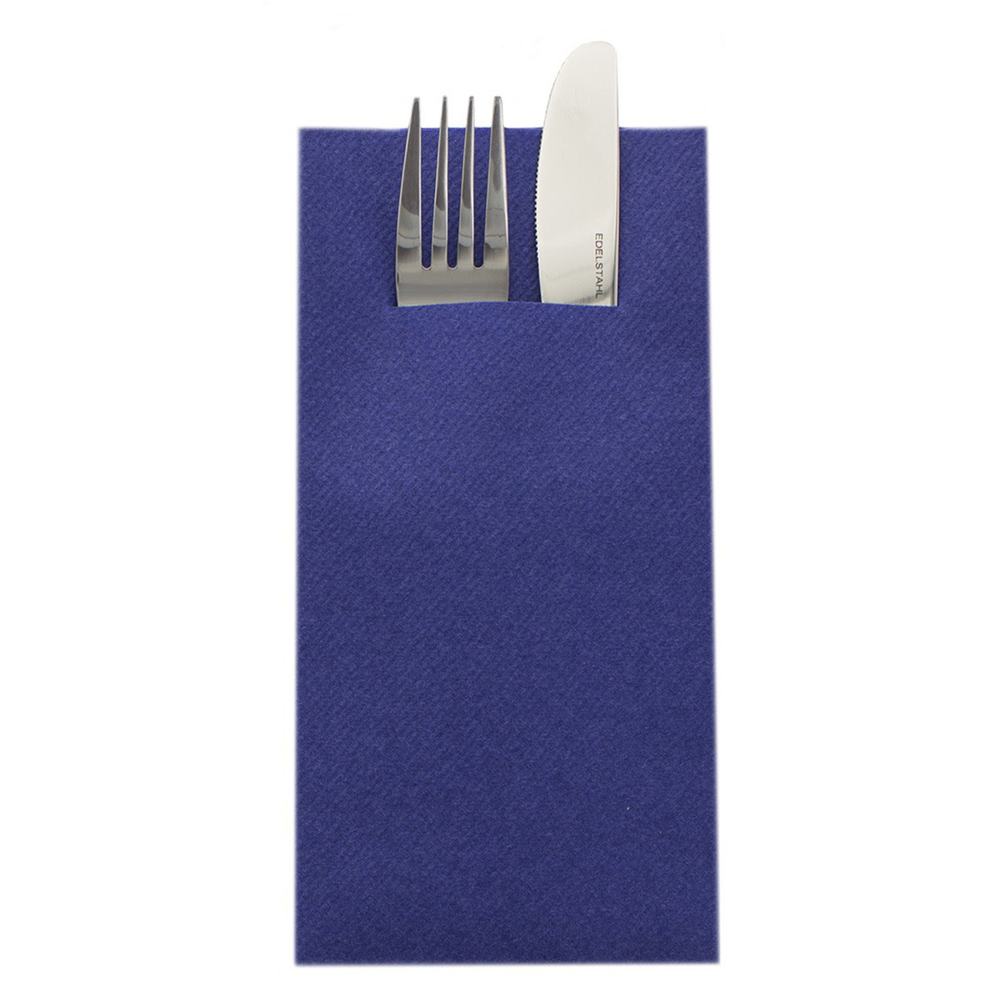 Mank Pocket-Napkins Basic royalblau 40 x 40 cm 1/8 Falz