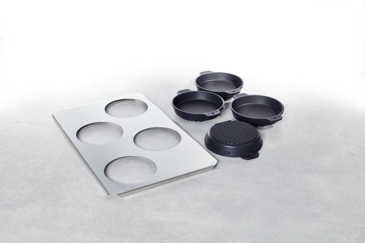 Rational Set Brat- und Backpfanne klein (4 Stück inklusive Trägerblech)