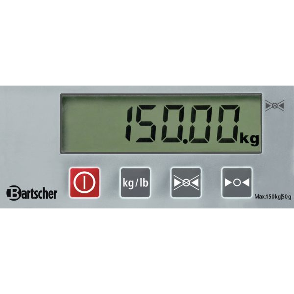 Bartscher Digitalwaage, 150Kg, 50g