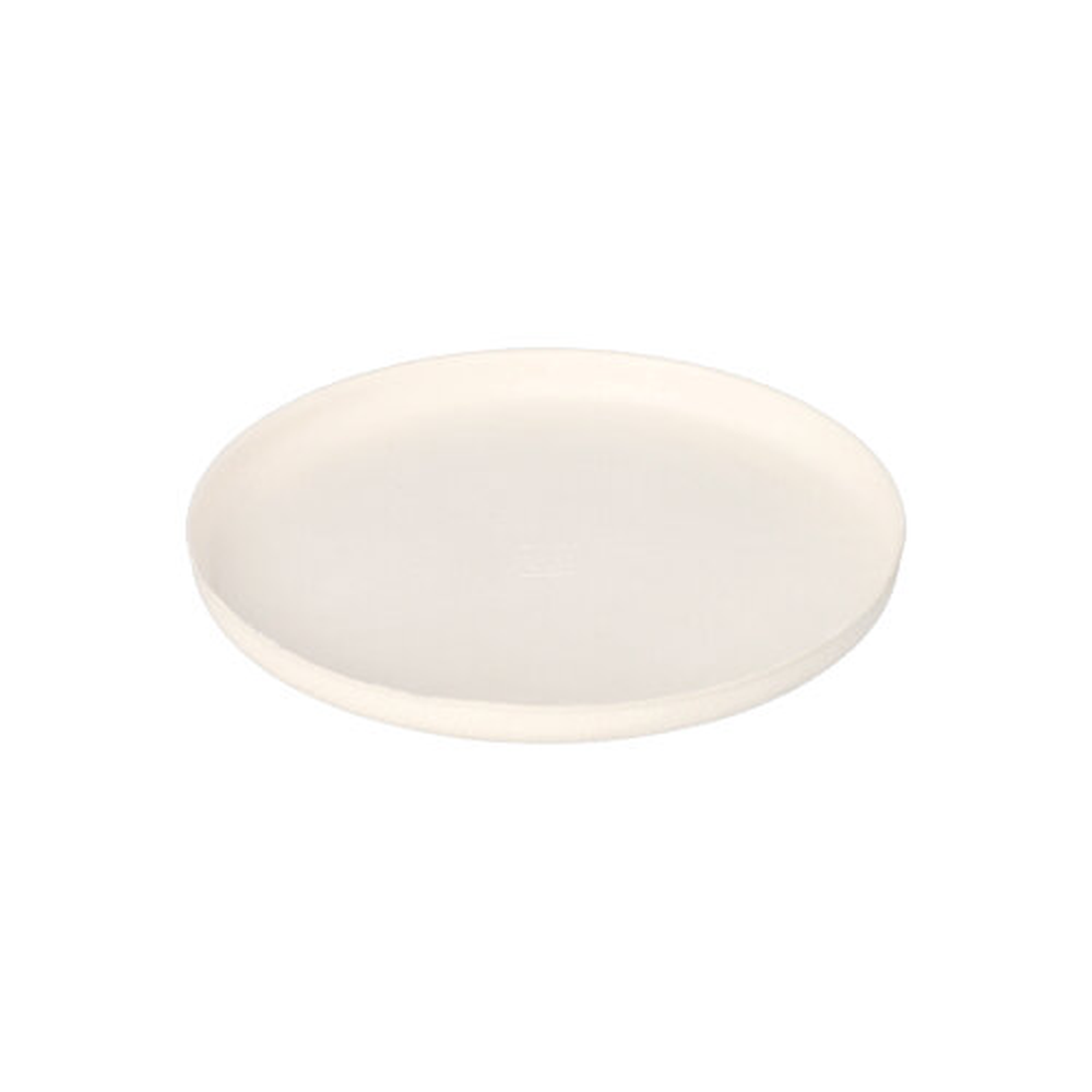 Papstar Teller Zuckerrohr "pure" rund Ø 12 cm · 1 cm weiss "Cella"