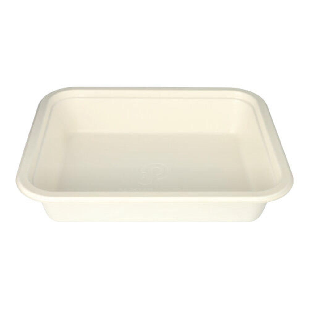 PAPSTAR GN 1/2 Zuckerrohr, PLA beschichtet eckig 4 l 6,5 cm
