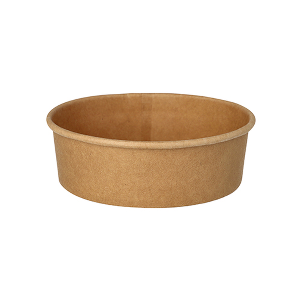 Papstar Salatschalen, Pappe rund 500 ml Ø 15 cm · 4,6 cm braun