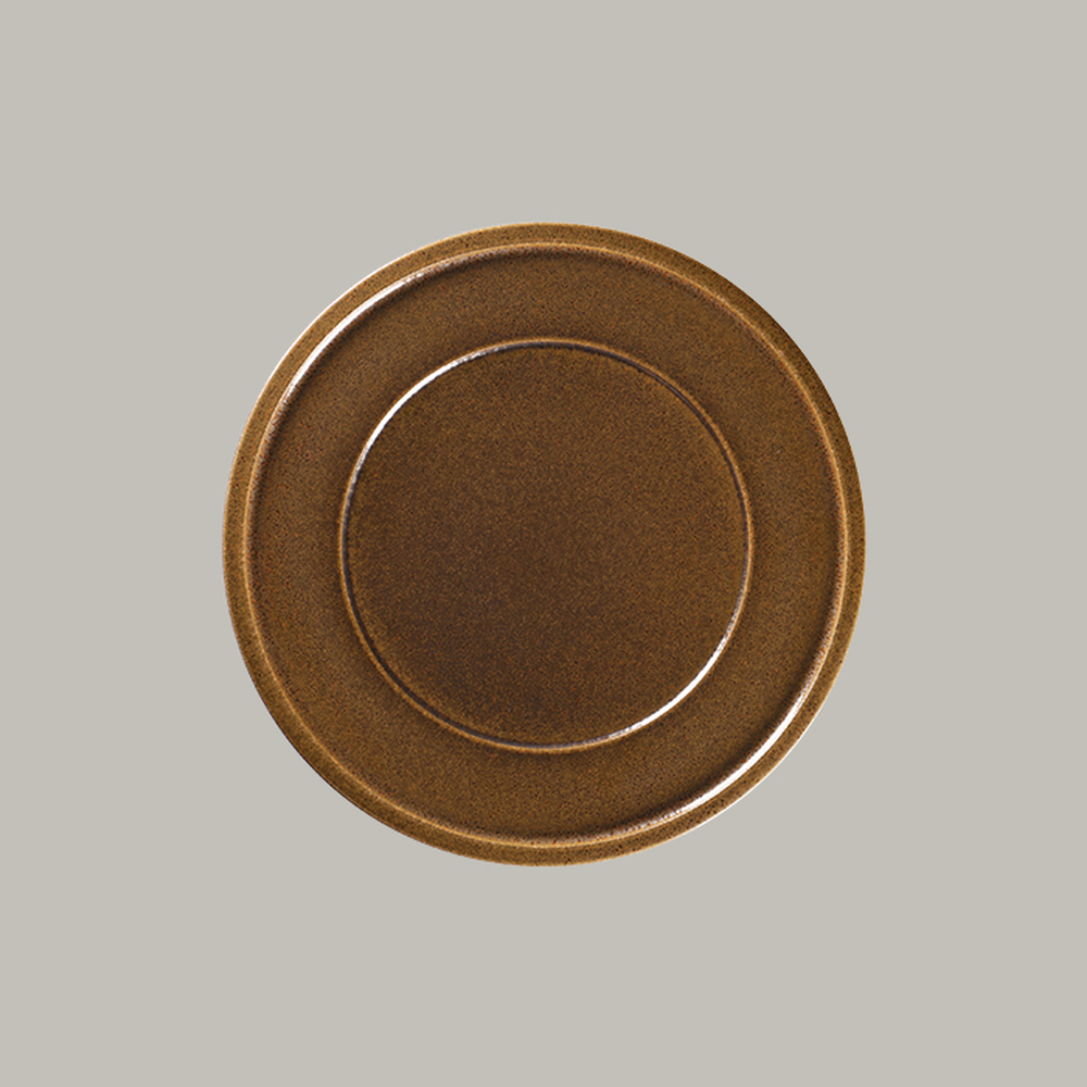 RAK Teller flach mit Rand - rust Serie: Ease Ø 31.8 cm / Ht. 2.3 cm