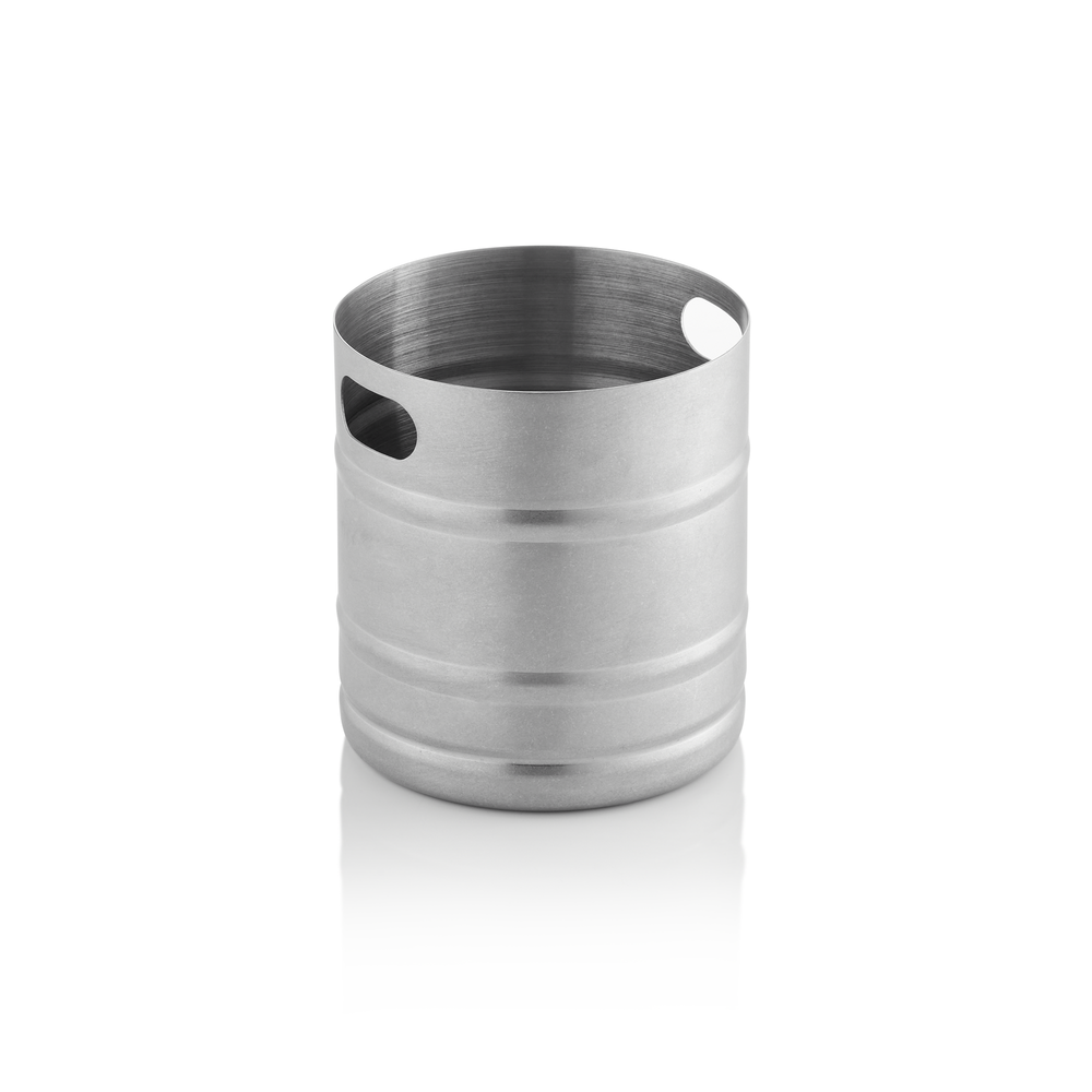 WAS Besteckhalter Barrel Steel & Style, Ø 12 cm, Höhe 13 cm, Chromnickelstahl