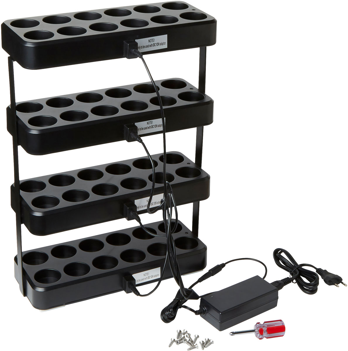 Duni LED-Stapelstation für 4 Sets à 12 305 x 124 x 430 mm schwarz