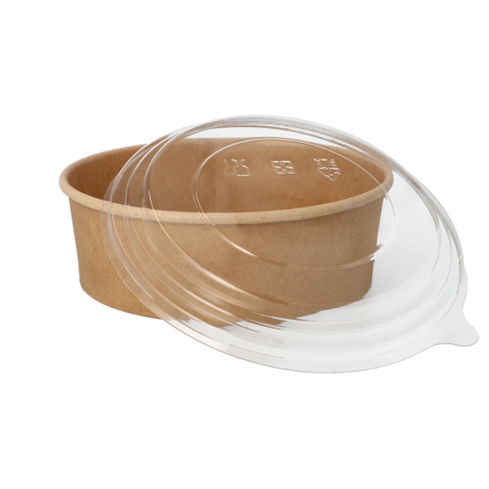 Papstar Salatschalen, Pappe rund 500 ml Ø 15 cm · 4,6 cm braun