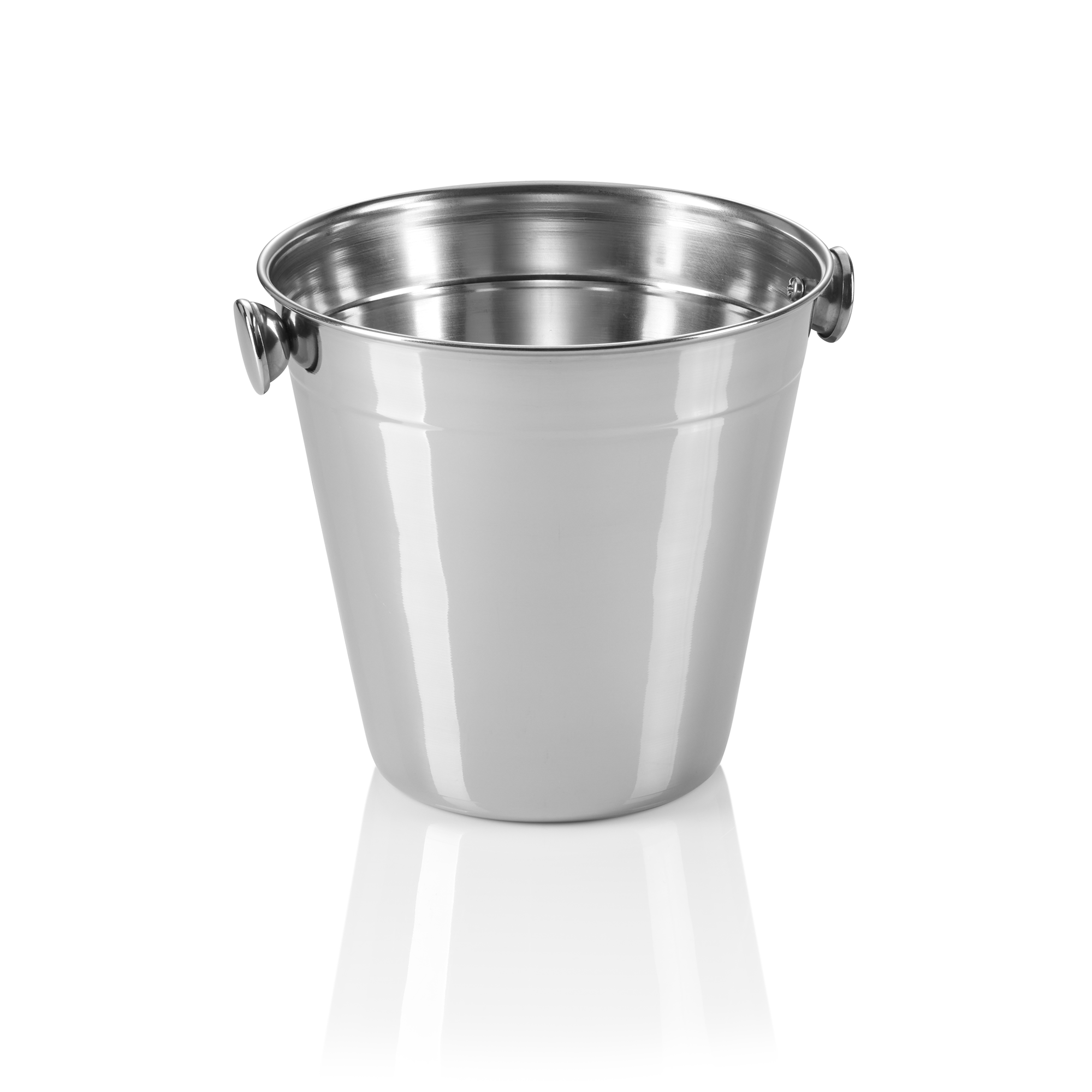 WAS Mini Eiseimer, Ø 14 cm, Höhe 13 cm, 1 ltr., Chromnickelstahl