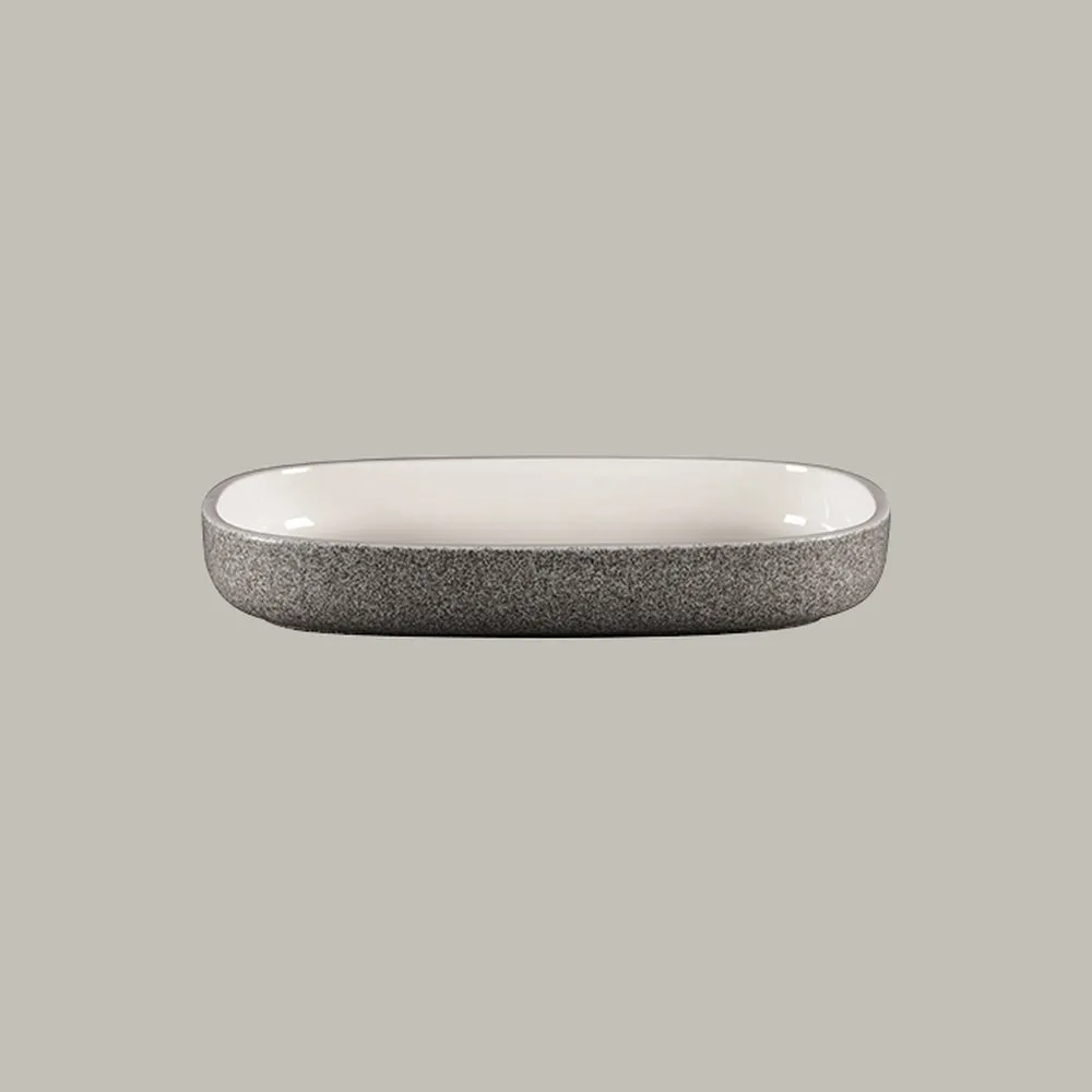 RAK Platte oval tief - dual Serie: Ease L 30 cm / W 20.4 cm / Ht. 4.5 cm / Cont
