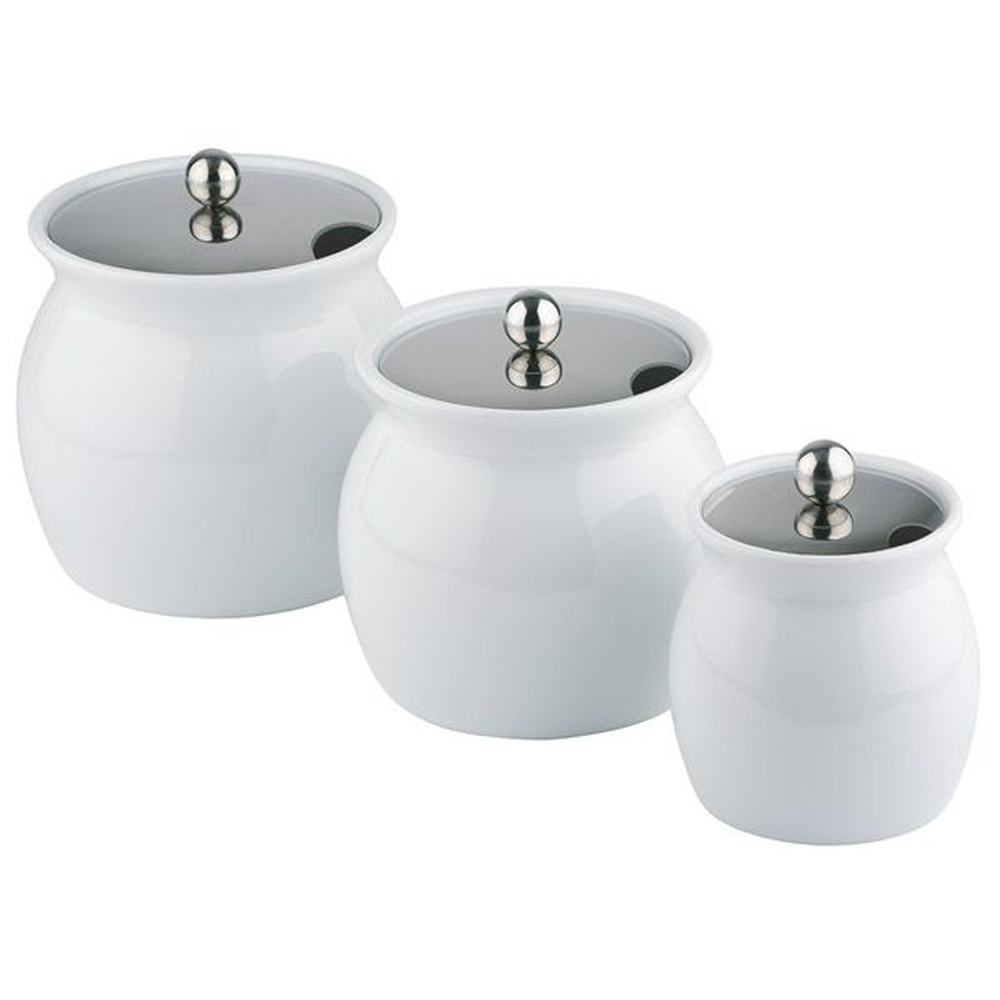 APS Dressingtopf Ø 17 cm, H: 15 cm , Porzellan, weiß, 2 Liter